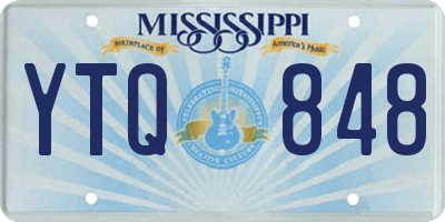 MS license plate YTQ848