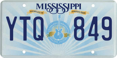 MS license plate YTQ849