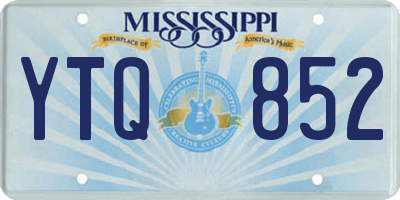 MS license plate YTQ852