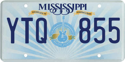 MS license plate YTQ855