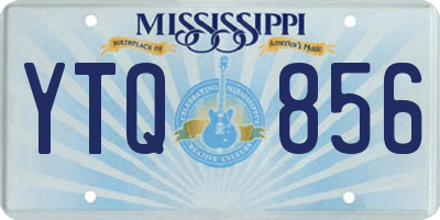 MS license plate YTQ856