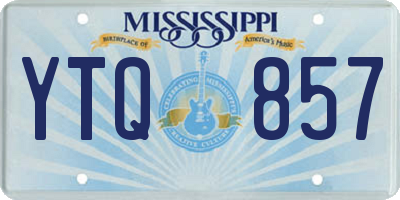 MS license plate YTQ857