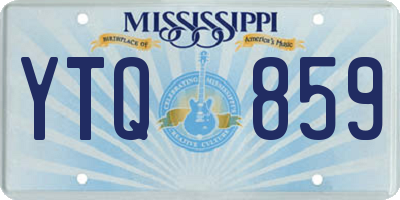 MS license plate YTQ859