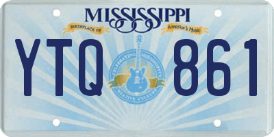 MS license plate YTQ861