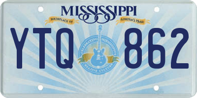 MS license plate YTQ862