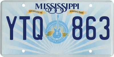 MS license plate YTQ863