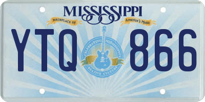 MS license plate YTQ866