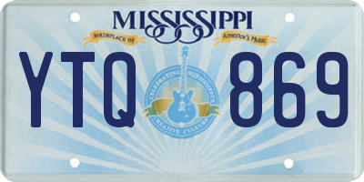 MS license plate YTQ869