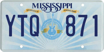MS license plate YTQ871
