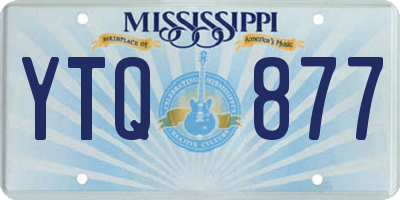 MS license plate YTQ877