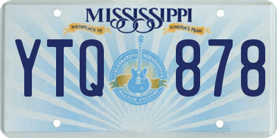 MS license plate YTQ878