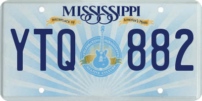 MS license plate YTQ882