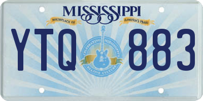 MS license plate YTQ883