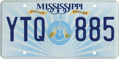 MS license plate YTQ885