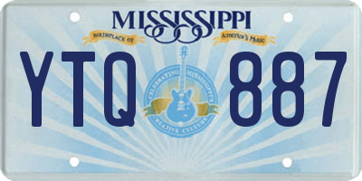 MS license plate YTQ887