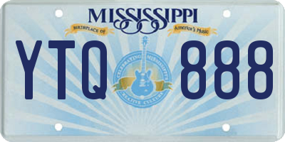 MS license plate YTQ888