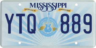 MS license plate YTQ889