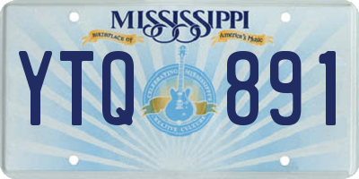 MS license plate YTQ891