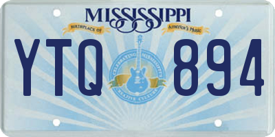 MS license plate YTQ894