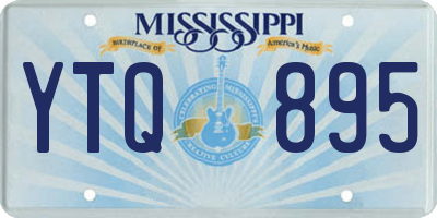 MS license plate YTQ895