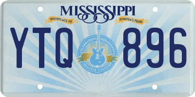 MS license plate YTQ896