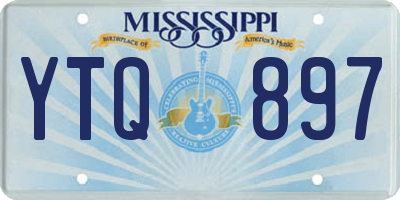 MS license plate YTQ897