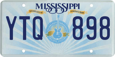 MS license plate YTQ898