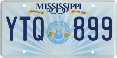MS license plate YTQ899