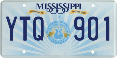 MS license plate YTQ901