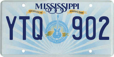 MS license plate YTQ902