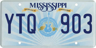 MS license plate YTQ903