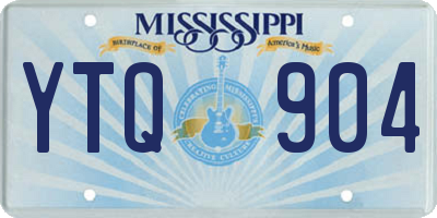 MS license plate YTQ904