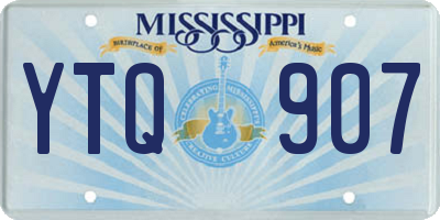 MS license plate YTQ907