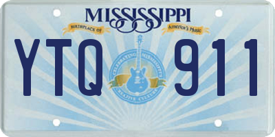 MS license plate YTQ911