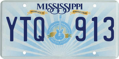 MS license plate YTQ913