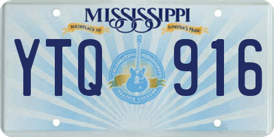 MS license plate YTQ916