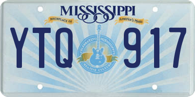 MS license plate YTQ917