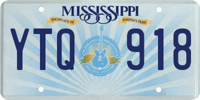 MS license plate YTQ918