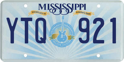 MS license plate YTQ921