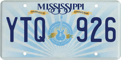 MS license plate YTQ926