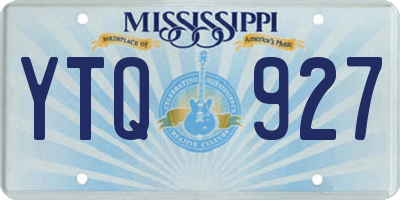 MS license plate YTQ927