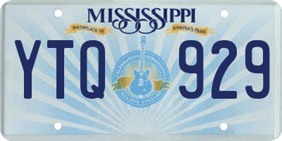 MS license plate YTQ929