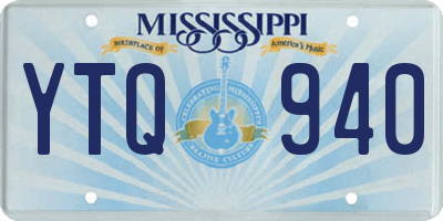 MS license plate YTQ940