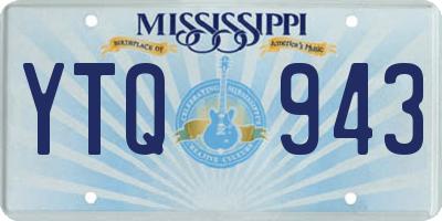MS license plate YTQ943