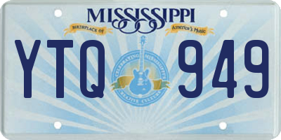 MS license plate YTQ949