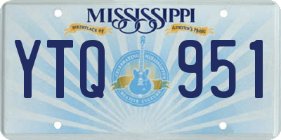 MS license plate YTQ951