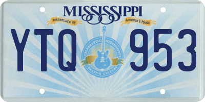 MS license plate YTQ953