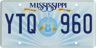 MS license plate YTQ960