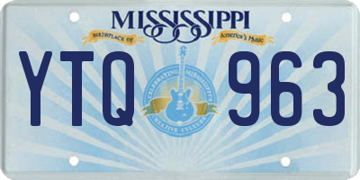 MS license plate YTQ963