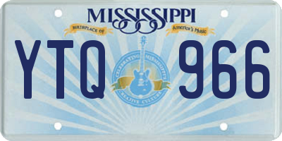 MS license plate YTQ966